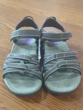 TEVA Women’s Tirra Sport Water Sandals Taupe Purple Size 8